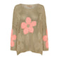Pullover dameszomer met holle knopen