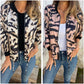 🌸Speciale aanbieding🌸Vrouwen Lente Herfst Zebra Print Zip Hooded Jacket