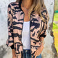 🌸Speciale aanbieding🌸Vrouwen Lente Herfst Zebra Print Zip Hooded Jacket
