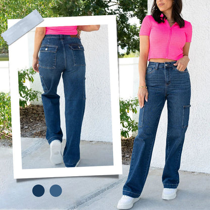 🔥50% korting 🔥stretchjeans met hoge taille voor dames