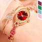 Armbandhorloge met gekleurde zirkoon voor dames