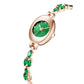 Armbandhorloge met gekleurde zirkoon voor dames
