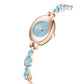 Armbandhorloge met gekleurde zirkoon voor dames
