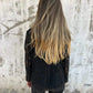 Blazer van gaas met kant over het geheel