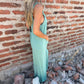 Dames Casual Veelzijdige Losse Jumpsuit met Knoopsluiting