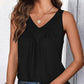 Mouwloos tanktopje met V-hals voor dames