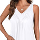 Mouwloos tanktopje met V-hals voor dames