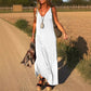 ✨Nieuw voor de vroege zomer✨Maxi-Cami-jurk voor dames met V-hals