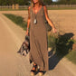 ✨Nieuw voor de vroege zomer✨Maxi-Cami-jurk voor dames met V-hals