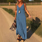 ✨Nieuw voor de vroege zomer✨Maxi-Cami-jurk voor dames met V-hals