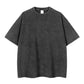 Unisex/losse retro effen top met korte mouwen