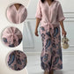 Damesmode Losse Cardigan Shirt & Hoge Taille Broek Tweedelige Set