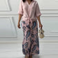 Damesmode Losse Cardigan Shirt & Hoge Taille Broek Tweedelige Set