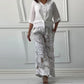 Damesmode Losse Cardigan Shirt & Hoge Taille Broek Tweedelige Set