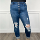 💥Uitzonderlijke aanbiedingen -39% korting👖Dames High Waisted Cutout Denim Jeans