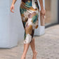 👗Elegante satijnen jurk met print voor dames