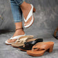 Zomerse Dames Teenslippers met Dikke Hak