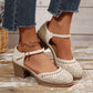 Retro-Mesh-Sandalen voor dames