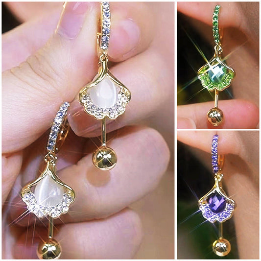 🎉🛍️ Tijdgebonden uitverkoop💎Delicate Ginkgo Blad Oorbellen voor Vrouwen