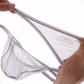 Mannen Lage Taille Sexy Ultra-Dunne Ice Silk Transparant Bikini Zachte Grote Zak Slips
