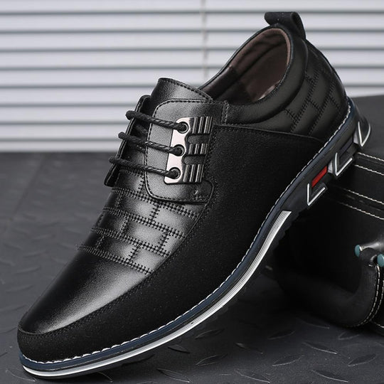 Lian zapatos masculinos de piel