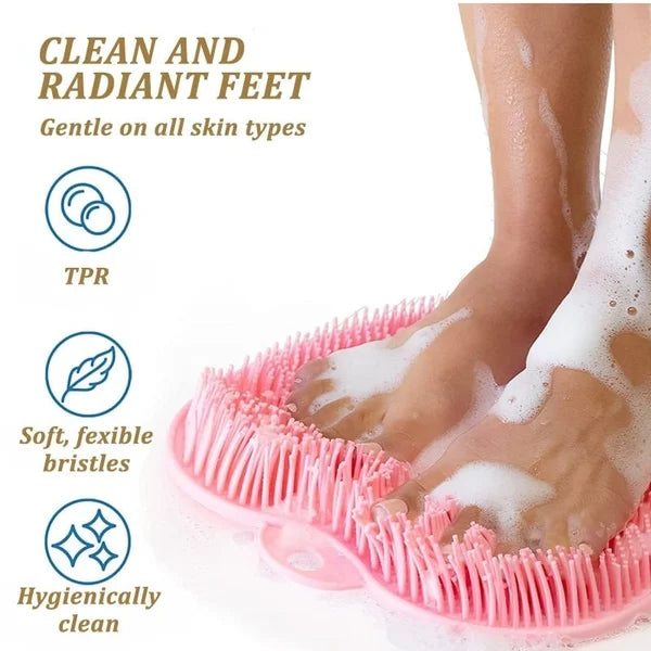 Shower Foot & Back Scrubber Massage Pad-Clean And Massage The Feet ...
